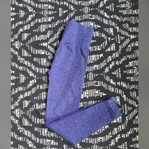 Hi-Rise Purple Textured Leggings